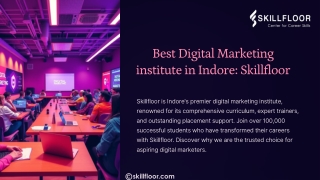 Best Digital Marketing Institute in Indore Skillfloor