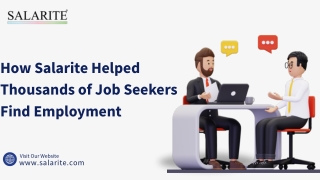 How Salarite Helped Thousands of Job Seekers Find Employment