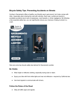 bicycle safety tips preventing accidents