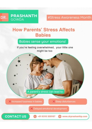Your stress doesn’t just affect you—it touches the tiniest hearts too _Dr Prashanth Gowda _ Best Pediatrician in HSR Lay
