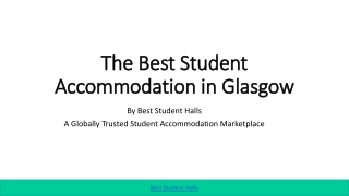 The Best Student Accommodation in Glasgow