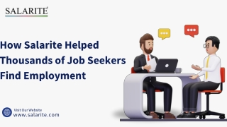 How Salarite Helped Thousands of Job Seekers Find Employment