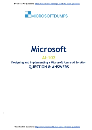 Why AI-102 Exam Dumps Are Changing the Approach for Microsoft Professionals