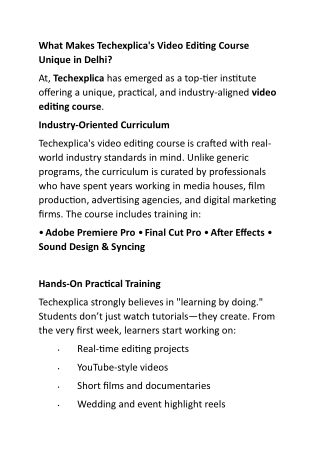 What Makes Techexplica