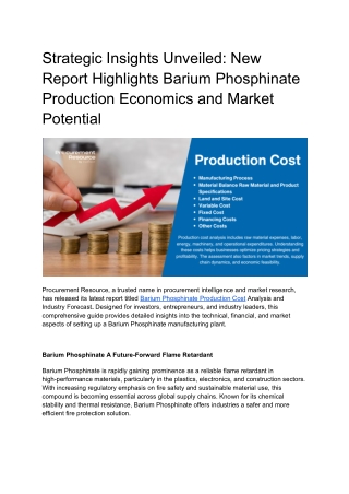 Strategic Insights Unveiled_ New Report Highlights Barium Phosphinate Production Economics and Market Potential