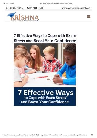 7 Effective Ways to Cope with Exam Stress and Boost Your Confidence