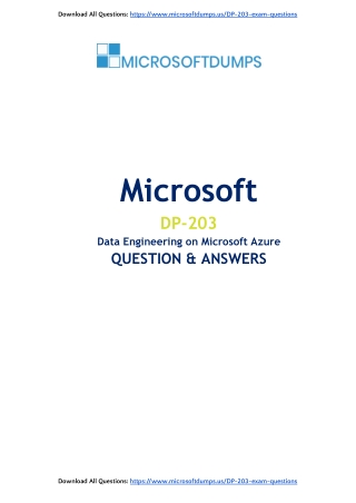Why Smart Candidates Are Using DP-203 Exam Dumps for Microsoft Certification