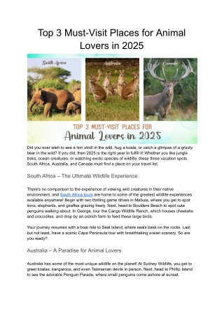 Top 3 Must-Visit Places for Animal Lovers in 2025.docx
