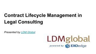 Contract Lifecycle Management in Legal Consulting
