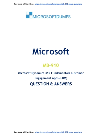 Why MB-910 Exam Dumps Could Be Your Path to Microsoft Certification Victory