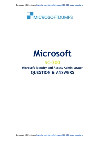 Are SC-300 Exam Dumps the Key to Microsoft Certification Success?