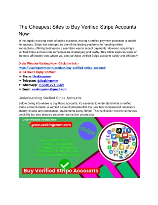 the cheapest sites to buy verified stripe