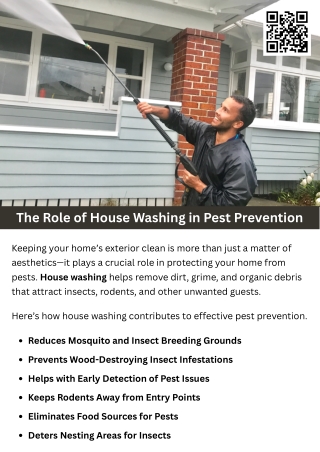 The Role of House Washing in Pest Prevention
