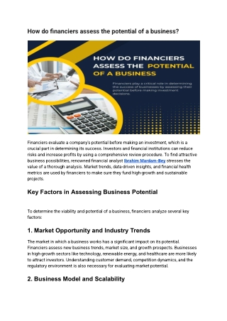 Ibrahim Mardam-Bey The Financier’s Lens on Business Growth