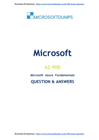 Why AZ-900 Exam Dumps Are a Essential for Microsoft Aspirants