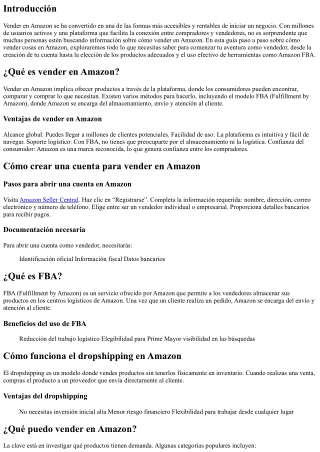 Guía paso a paso sobre cómo vender cosas en Amazon