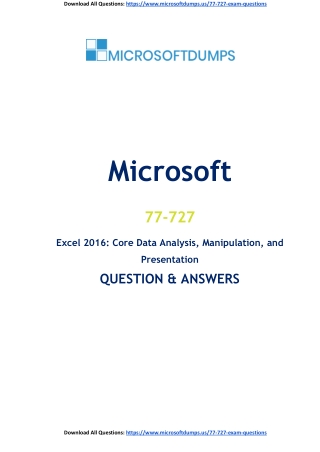 Why Ambitious Candidates Are Trusting 77-727 Exam Dumps for Microsoft Certificat