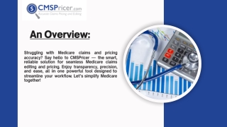 _Medicare Claims Editing Software A Cutting-Edge Repricing Tool Medicare Repricing System