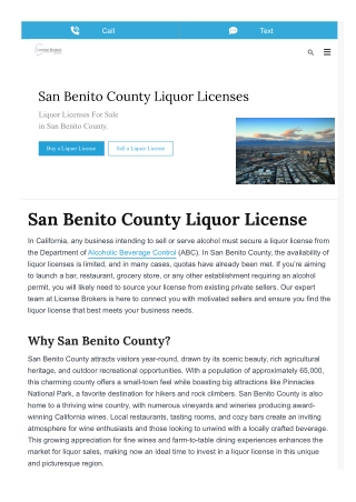 The Ultimate Guide to the San Benito Liquor License Process