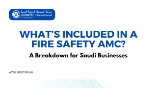 What’s Included in a Fire Safety AMC