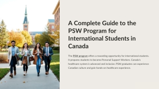a complete guide to the psw program