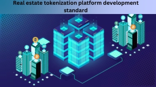 real estate tokenization platform development