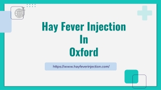 Hay Fever Injection In Oxford