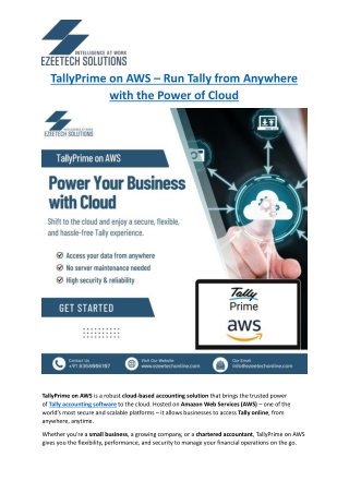 tallyprime on aws run tally from anywhere with