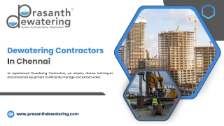 Prasanth Dewatering | Dewatering contractors in Chennai
