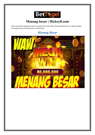 menang besar hickey8 com