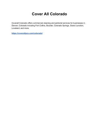 Cover All Colorado