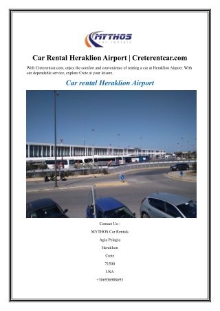 Car Rental Heraklion Airport Creterentcar.com