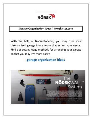 Garage Organization Ideas | Norsk-stor.com