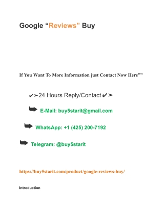 google reviews buy