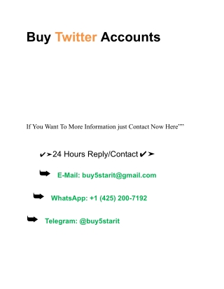 Top 10 Sites to Buy Twitter Accounts