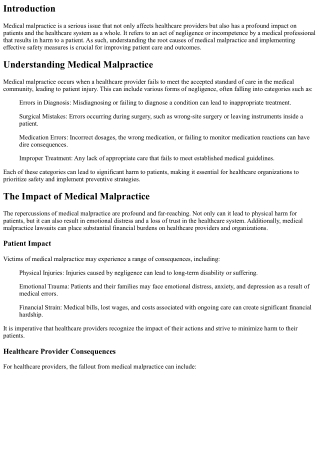 Spotlight on Safety: Preventing Medical Malpractice