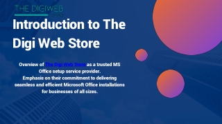 introduction to the digi web store