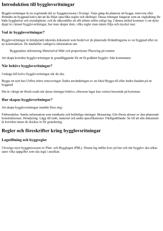 Bygglovsritningar: Hur du navigerar i regler och bestämmelser