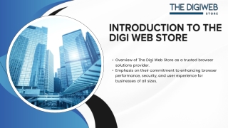 introduction to the digi web store