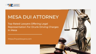 Mesa DUI Attorney | My AZ Lawyers