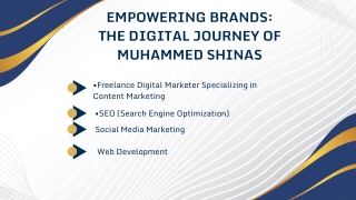 Muhammed Shinas  freelance digital marketer