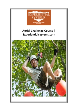 aerial challenge course experientialsystems com