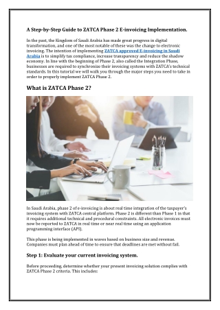 a step by step guide to zatca phase 2 e invoicing
