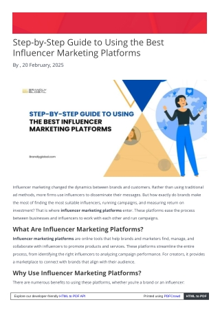 Step-by-Step Guide to Using the Best Influencer Marketing Platforms