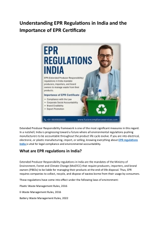 EPR Regulations India