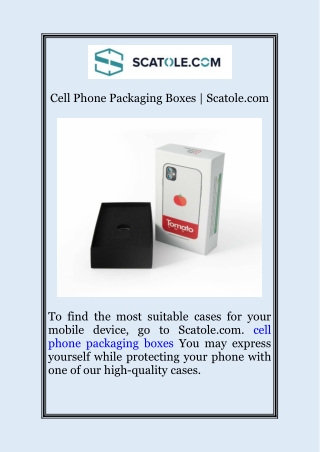 Cell Phone Packaging Boxes  Scatole.com