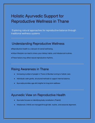 holistic ayurvedic support for reproductive