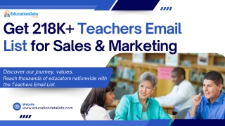 Connect with Teachers Using Verified Teachers Email List