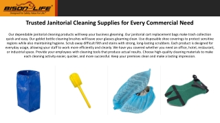 Trusted Janitorial Cleaning Supplies for Every Commercial Need
