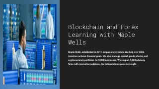 blockchain and forex learning with maple wells